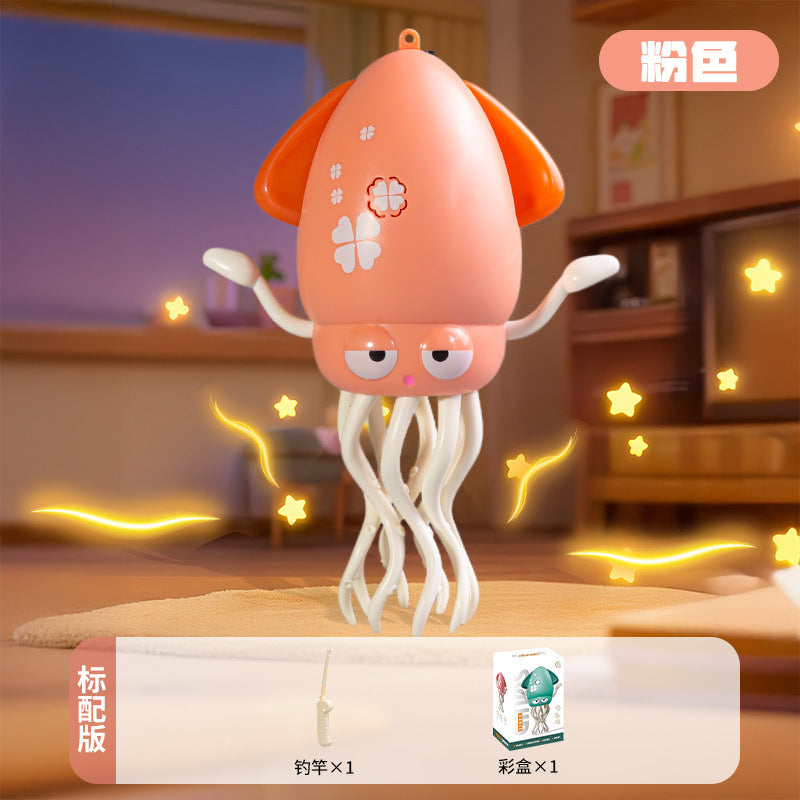 魔性跳舞章魚電動魷魚感應逃跑避障八爪魚兒童解壓釣魚玩具 Magic Dancing Octopus, Electric Squid Induction Escape Obstacle-Avoiding Octopus Kids Stress Relief Fishing Toy