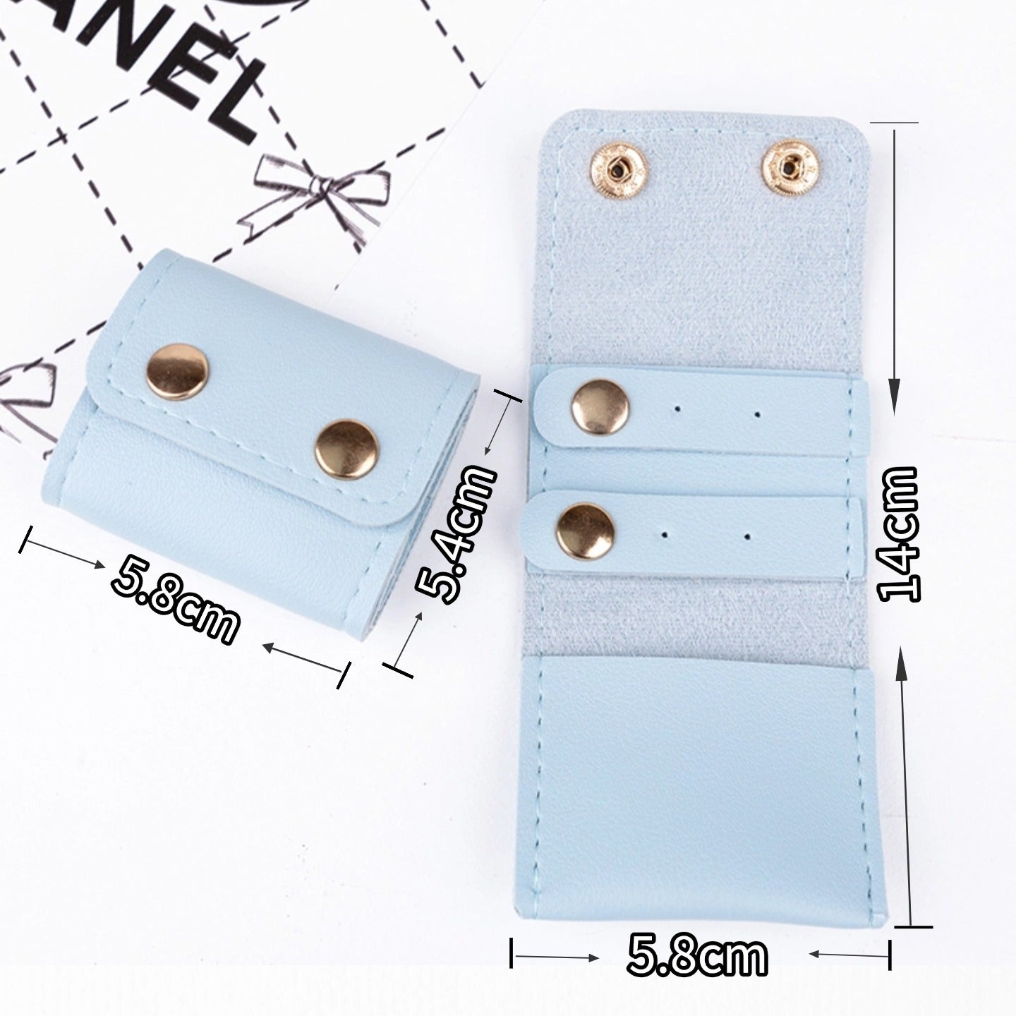 皮質多功能創意便攜時尚首飾袋旅行珠寶首飾收納迷你包 Multifunctional Creative Portable Stylish Leather Jewelry Pouch, Mini Travel Jewelry Storage Bag