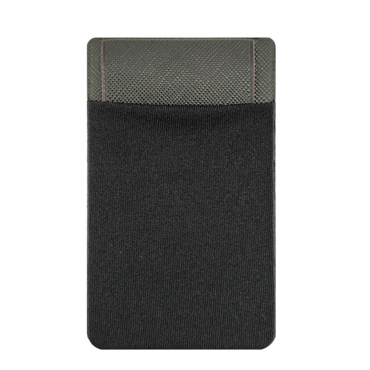 兜蓋款3M膠萊卡布手機背貼卡套防掉落遮擋卡片設計 3M Adhesive Lycra Fabric Phone Back Sticker Card Holder with Cover Design to Prevent Falling and Hide Cards