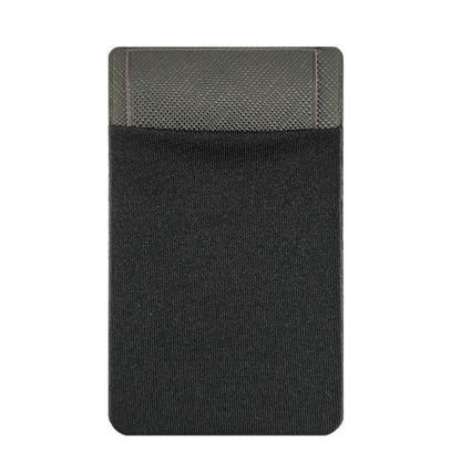兜蓋款3M膠萊卡布手機背貼卡套防掉落遮擋卡片設計 3M Adhesive Lycra Fabric Phone Back Sticker Card Holder with Cover Design to Prevent Falling and Hide Cards