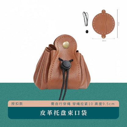 皮革骰子包抽繩束口袋收納包珠寶袋零錢收納袋 Leather dice bag drawstring pouch storage bag jewelry bag coin pouch