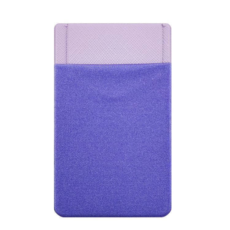 兜蓋款3M膠萊卡布手機背貼卡套防掉落遮擋卡片設計 3M Adhesive Lycra Fabric Phone Back Sticker Card Holder with Cover Design to Prevent Falling and Hide Cards
