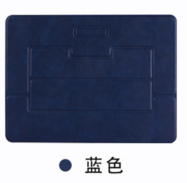 皮革桌面折疊商務支架適用於手機平板筆記本電腦支撐 Leather Foldable Desktop Business Stand, Compatible with Phones, Tablets and Laptops