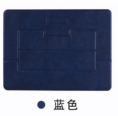 皮革桌面折疊商務支架適用於手機平板筆記本電腦支撐 Leather Foldable Desktop Business Stand, Compatible with Phones, Tablets and Laptops