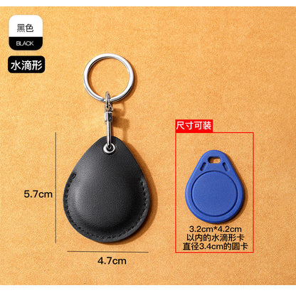 皮質AirTag保護套寵物藍牙定位器鑰匙扣皮套 Leather AirTag case, pet Bluetooth tracker, keychain cover