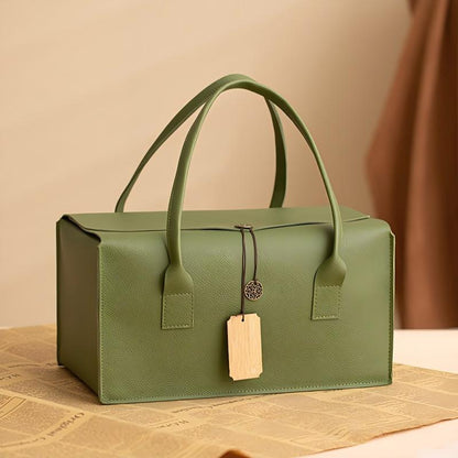 新款年貨零食伴手禮盒空盒高級感皮質包裝禮品盒 New Year Snack Gift Empty Box, Luxury Leather Packaging Gift Box