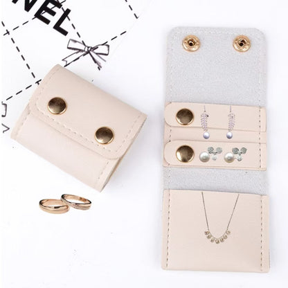皮質多功能創意便攜時尚首飾袋旅行珠寶首飾收納迷你包 Multifunctional Creative Portable Stylish Leather Jewelry Pouch, Mini Travel Jewelry Storage Bag