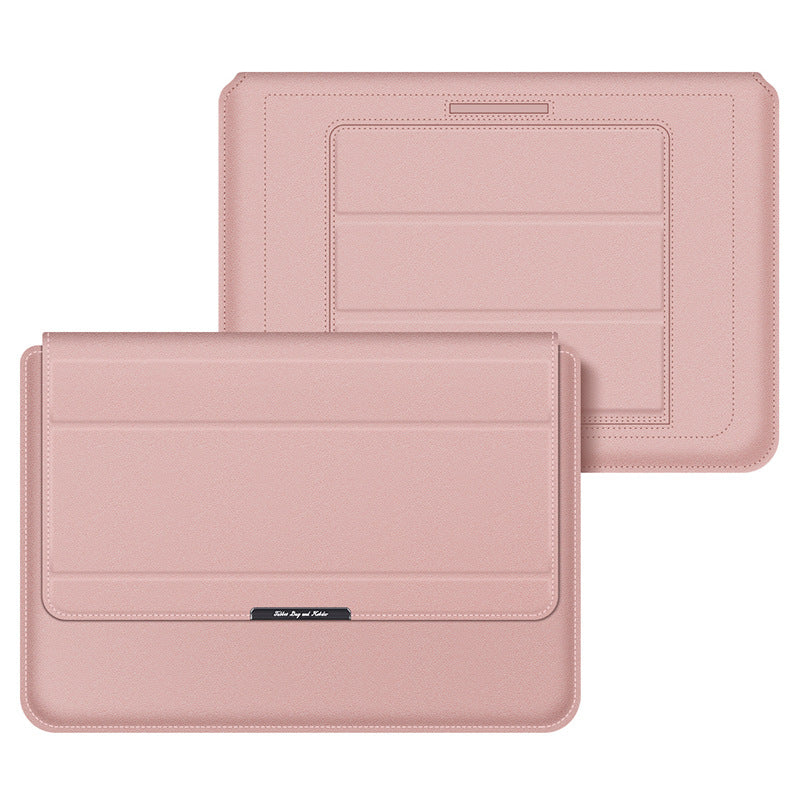 適用華為蘋果筆記本內膽包15.6寸MacBookAir電腦包13-14寸支架保護套 13-14/15.6 Inch Laptop Sleeve with Stand for MacBook Air & Huawei Laptops