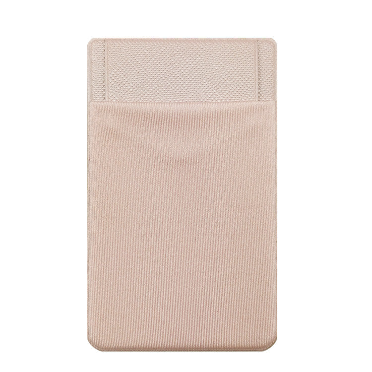 兜蓋款3M膠萊卡布手機背貼卡套防掉落遮擋卡片設計 3M Adhesive Lycra Fabric Phone Back Sticker Card Holder with Cover Design to Prevent Falling and Hide Cards