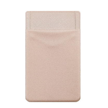 兜蓋款3M膠萊卡布手機背貼卡套防掉落遮擋卡片設計 3M Adhesive Lycra Fabric Phone Back Sticker Card Holder with Cover Design to Prevent Falling and Hide Cards