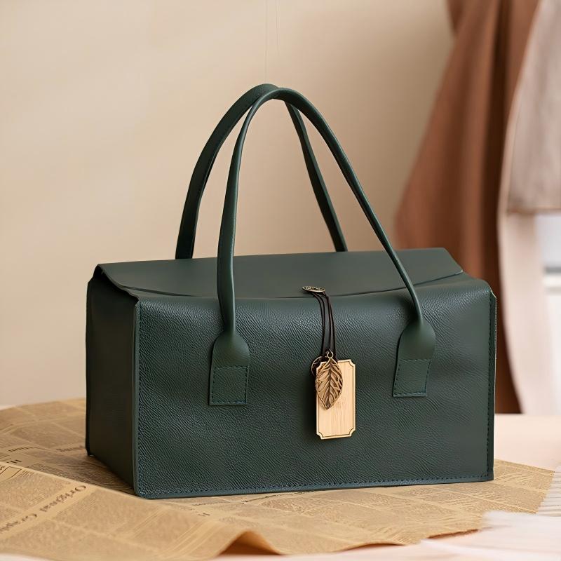 新款年貨零食伴手禮盒空盒高級感皮質包裝禮品盒 New Year Snack Gift Empty Box, Luxury Leather Packaging Gift Box
