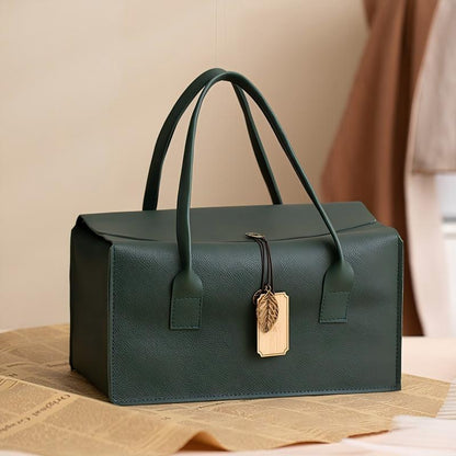 新款年貨零食伴手禮盒空盒高級感皮質包裝禮品盒 New Year Snack Gift Empty Box, Luxury Leather Packaging Gift Box