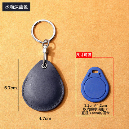 皮質AirTag保護套寵物藍牙定位器鑰匙扣皮套 Leather AirTag case, pet Bluetooth tracker, keychain cover