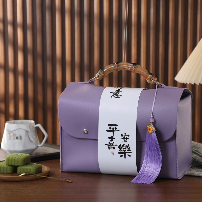 皮各禮盒空盒高端禮物盒子包裝盒手提袋伴手禮 Luxury Empty Leather Gift Box with Carry Bag, Wedding & Holiday Souvenir Packaging