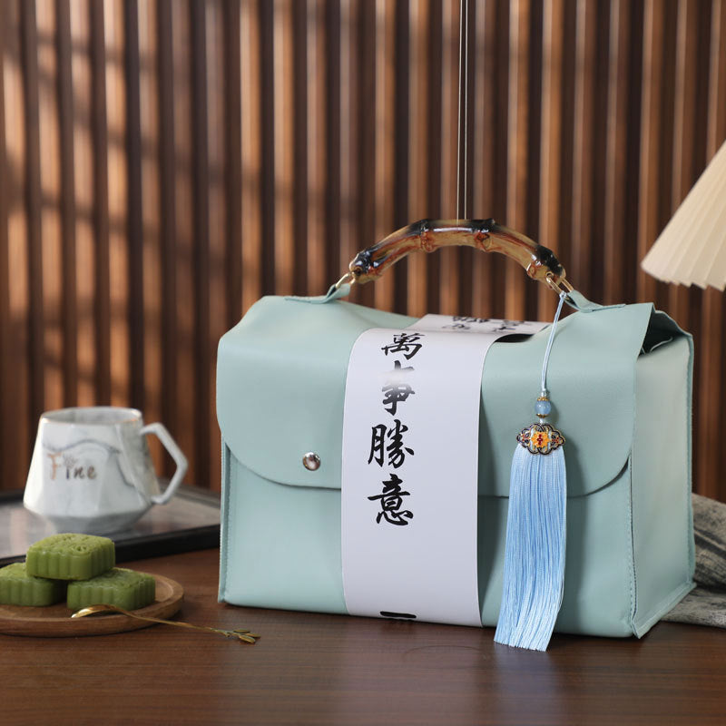 皮各禮盒空盒高端禮物盒子包裝盒手提袋伴手禮 Luxury Empty Leather Gift Box with Carry Bag, Wedding & Holiday Souvenir Packaging