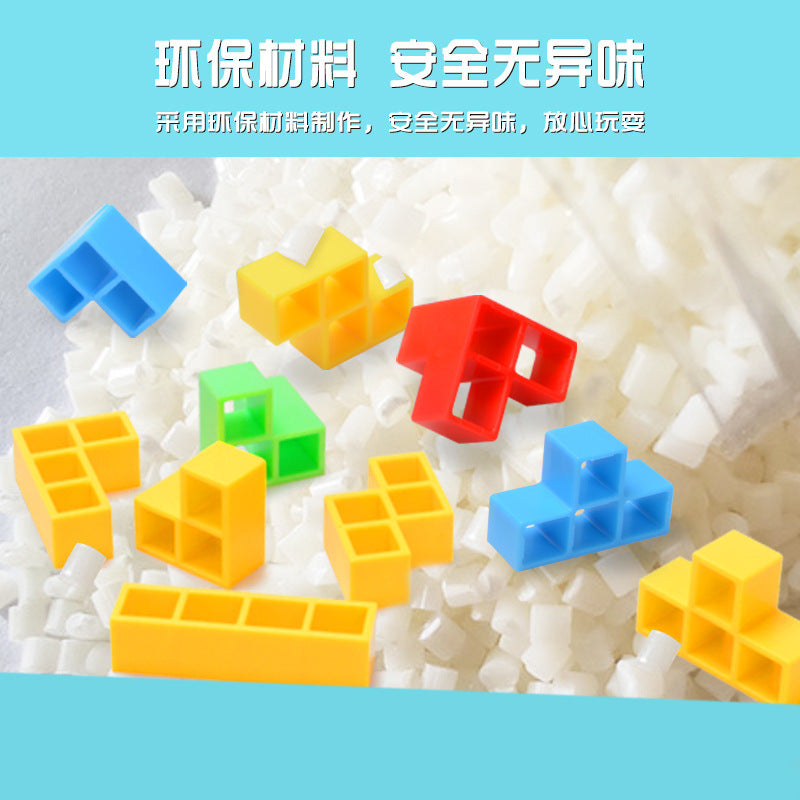 俄羅斯疊疊高方塊疊疊樂平衡拼插積木親子互動堆疊高兒童玩具 Russian Stacking Tower Blocks Balance Building Blocks Parent-child Interactive Stacking Game Kids Toys