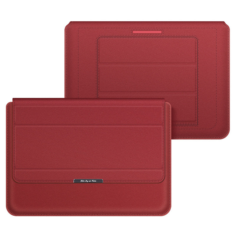 適用華為蘋果筆記本內膽包15.6寸MacBookAir電腦包13-14寸支架保護套 13-14/15.6 Inch Laptop Sleeve with Stand for MacBook Air & Huawei Laptops