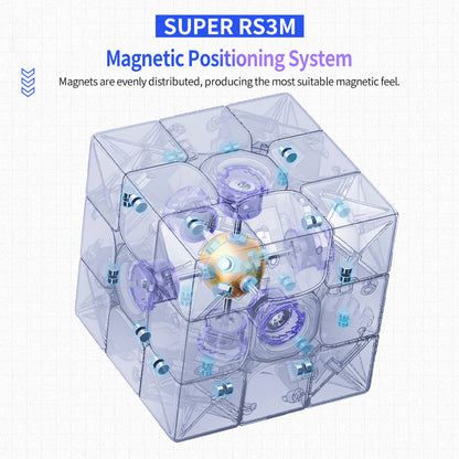魔域文化Super RS3M磁力/磁懸浮/球軸定位磁力三階魔方 Moyu Super RS3M Magnetic / Maglev / Ball Axis Positioning Magnetic 3x3 Magic Cube