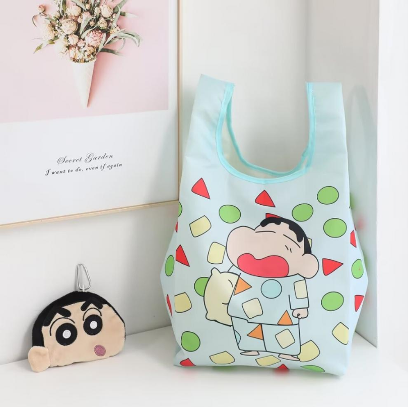 小新卡通便攜收納袋Shin-chan Cartoon Portable Tote Bag
