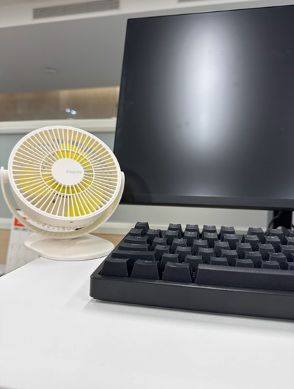 幾素廚房掛壁式小風扇小型學生宿舍床上衛生間輕音夾式USB可充電夾子辦公室桌上桌面牆壁廁所電扇超長續航 JISULIFE Wall-Mountable Clip Fan – Mini for Kitchen, Dorm, Bathroom – Ultra-Quiet, USB Rechargeable, Long Battery Life