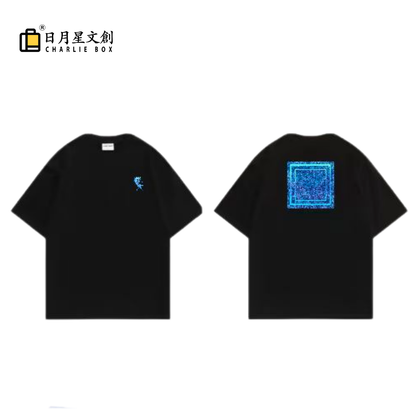 周藝文|日月星 《被困擾的哲學》T恤(短袖)-黑色 The Tormented Philosophy T-shirt (short sleeve)-Black