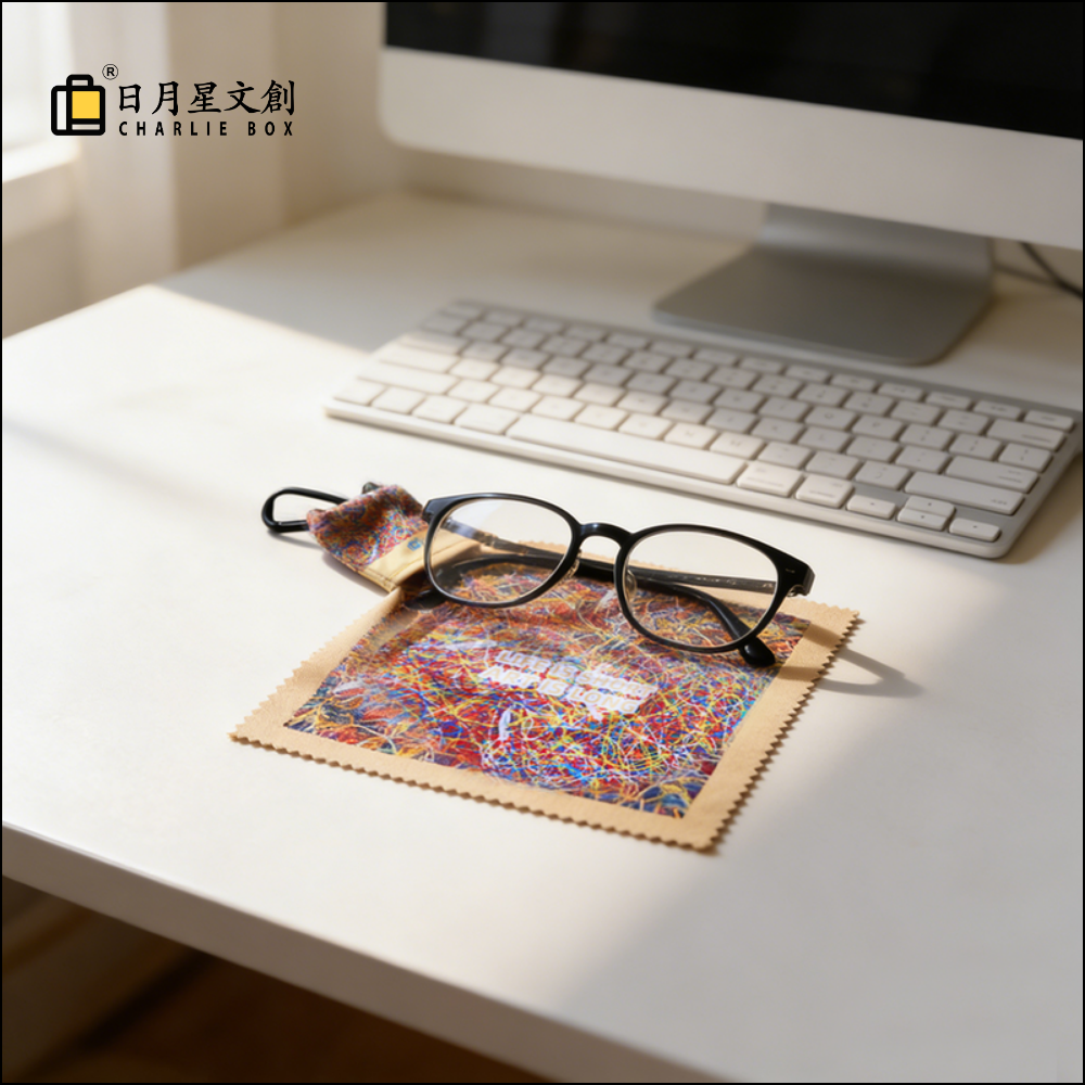 周藝文|日月星 《被困擾的哲學之二》收納型眼鏡布 The Second Philosophy of Being Troubled Art Lens Cloth