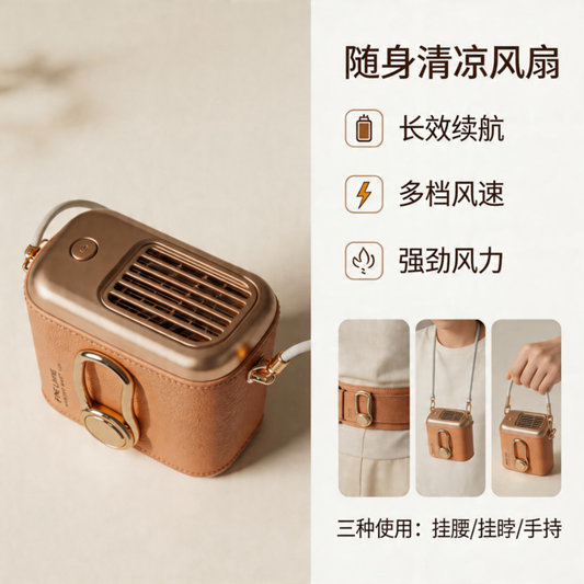 MINI 掛腰風扇隨身便攜式夾腰間降溫神器戶外可掛可手持可桌面風扇 MINI WaistClip FanPortable ClipOn Waist Cooling Essential for Outdoor, Wearable, Handheld, and Desktop Use