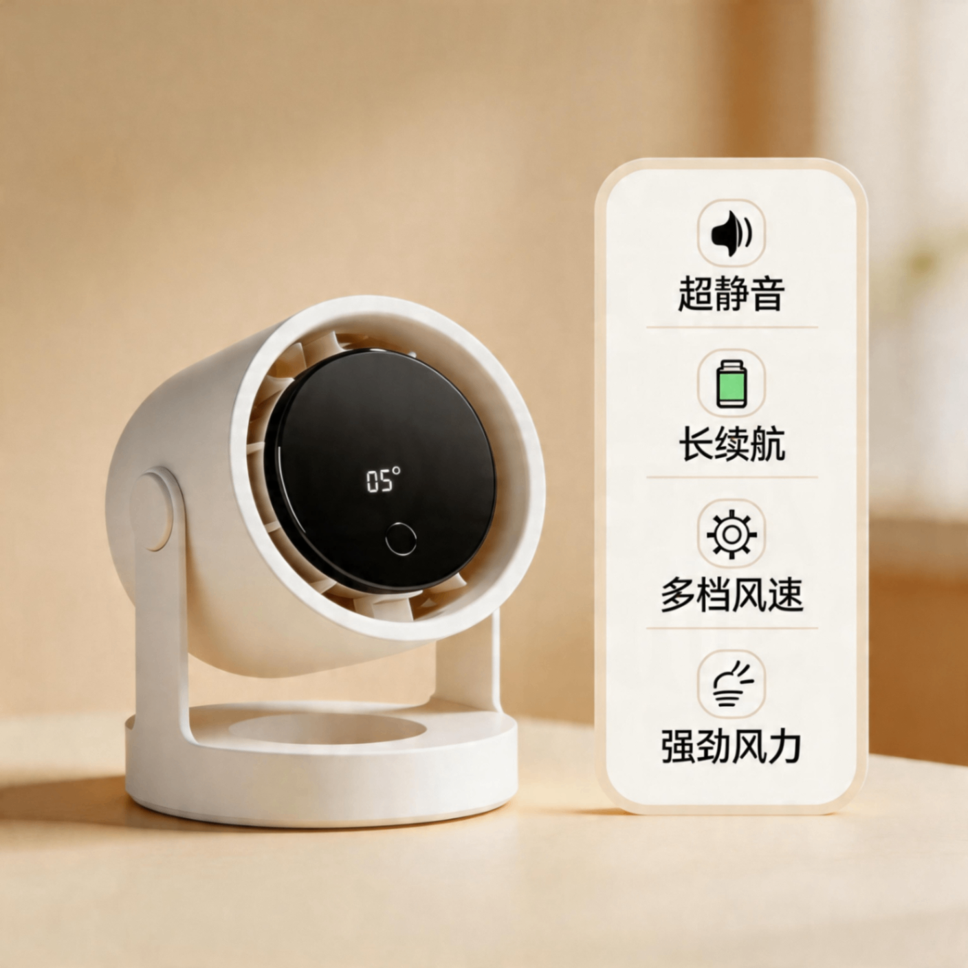 【空氣循環扇】家用台式搖頭小風扇 USB 桌面加濕掛壁夾子戶外風扇 【Air Circulator Fan】Home Desktop Oscillating Mini Fan, USB Desktop Humidifier, Wall-Mount Clip Fan, Outdoor Fan