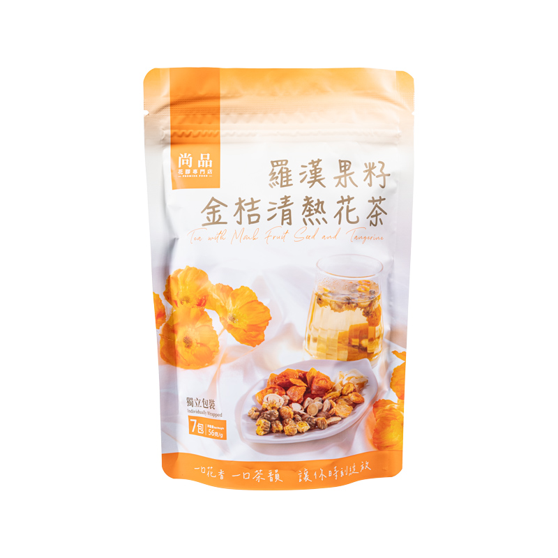 尚品羅漢果籽金桔清熱花茶(8g x 7包)  Premier Food Luo Han Guo Seed and Kumquat Cooling Herbal Tea (8g x 7 packs)
