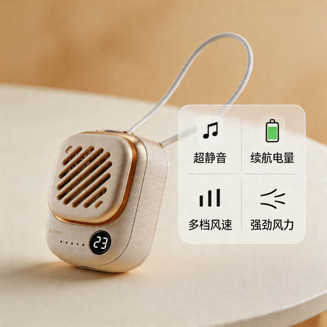 貼貼磁吸風扇迷你掛脖風扇小型充電隨身輕音辦公室桌上學生宿舍便攜式戶外降溫電手持風扇長續航吹輔食 Clip & Go Magnetic Mini Fan – Neck Fan, Portable, Rechargeable, Quiet, for Office, Dorm, Outdoor Cooling, Handheld, Long Battery Life, Baby Food Cooling