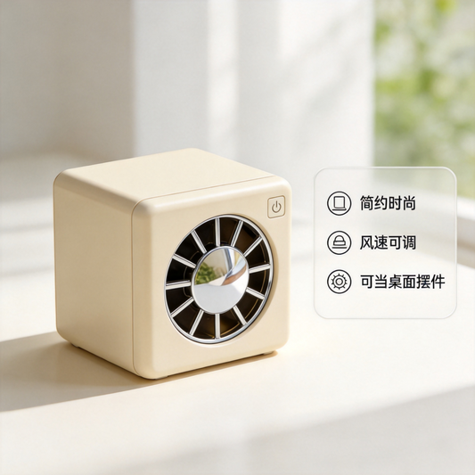 幾何方型桌面小風扇掛腰掛包手持風扇正方體疊疊樂積木 USB 風扇靜音 Geometric Square Desktop Mini FanWaist/Clip/Bag/Handheld Fan, Cube Stacking Block Design, USB, Quiet