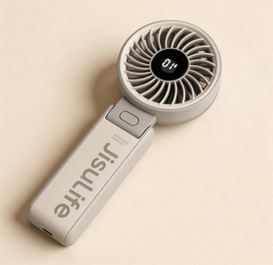 幾素高速節能手持小風扇 USB 迷你便攜式折疊超長續航掛脖風扇輕音大風力戶外手拿電風扇學生電扇桌面充電小型 JISULIFE High-Speed Energy-Saving Handheld Mini USB Foldable Fan – Long Battery Life, Lightweight & Quiet