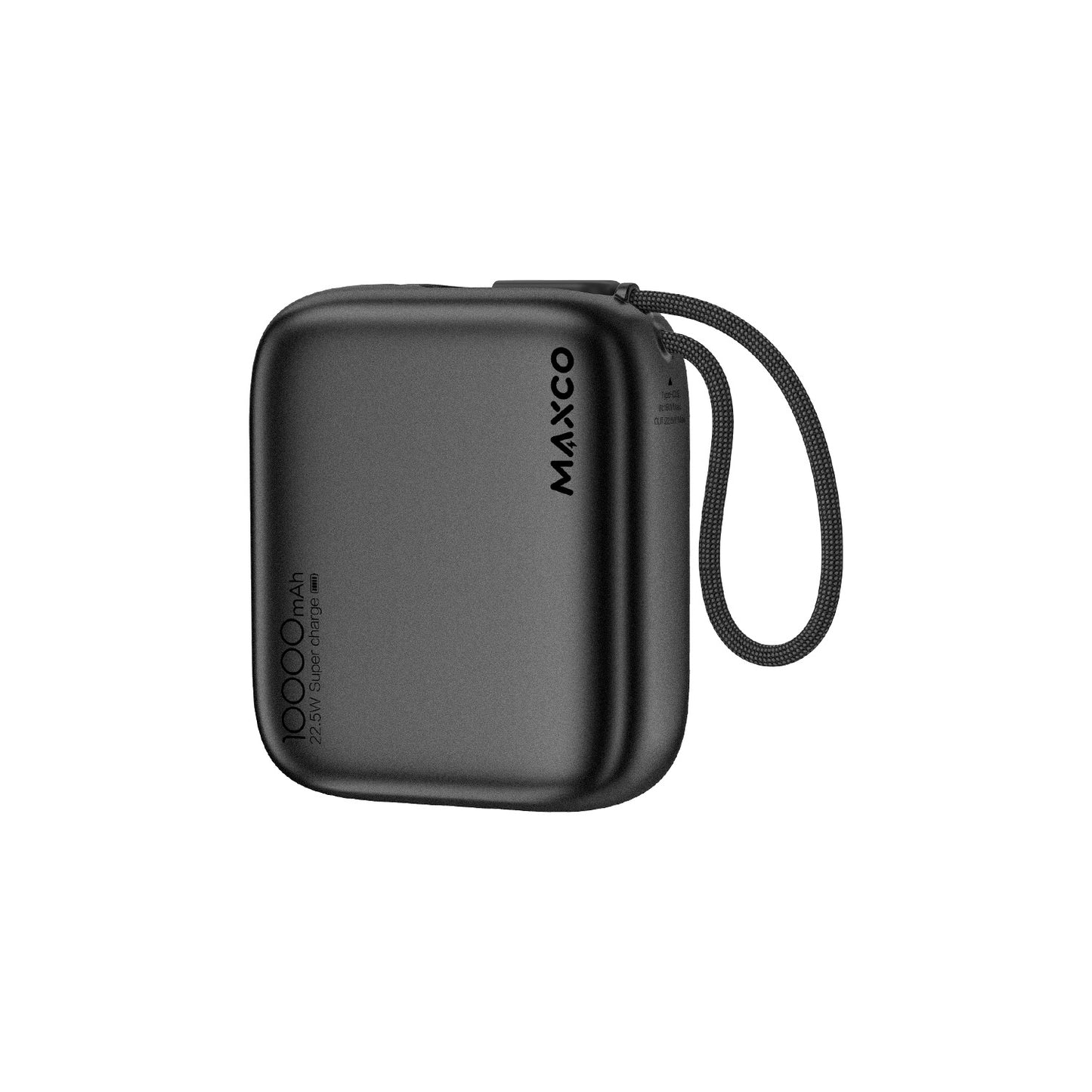 美能格充電寶10000 mAh MP51超薄自帶線Type-C口 充電寶快充移動電源安卓蘋果通用